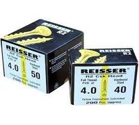 Reisser 8221S220400604 Cutter Pozi Countersunk Head Full Thread Yellow Tropicalized Woodscrew 200-Pieces, 4 mm Diameter x 60 mm Length