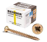 Reisser 8200S220350454 Cutter Pozi Countersunk Head Full Thread Yellow Tropicalized Woodscrew 200-Pieces, 3.5 mm Diameter x 45 mm Length
