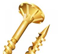 Reisser 82216100CB Cutter Csk Pozi Yellow Woodscrew 6.0 X 100Mm (Clipbox Of 10)