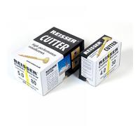 Reisser 8221S220450804 Cutter Csk Pozi Yellow Woodscrew 4.5 X 80Mm Cp (Box Of 200)