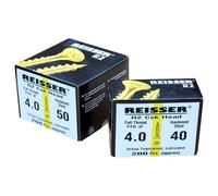 Reisser 9200S220450454 R2 Professional Pozidriv Countersunk Full Threaded Woodscrew 200-Pieces Craft Pack, 4.5 mm Diameter x 45 mm Length, Yellow