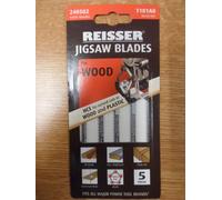 Reisser Jigsaw Blades, For Wood & Plastic, Bosch (T101A0), Reisser (240502).