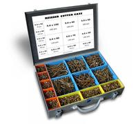 Reisser SC214.MYCUTT 2480 Piece Assorted Cutter Woodscrew In Steel System Case