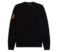 Reissues Laurel Wreath Crew Knit - male - Fred Perry - Round-neck Knitwear - Black - L - Knitwear L