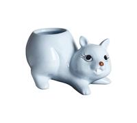 REITINGE 1. Ceramic Squirrel Planter For Cactuses & Fleshy Home Balcony Desk Decor Handmade Flowerpot Container Indoor Ceramic Flower Pot
