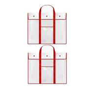 REITINGE 2pcs Poster Holder Bags for Classroom and Art Storage Practical PVC Large Size Classroom Organization Artwork Bag Document Protecting Bag