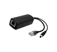REITINGE 48V to 12V Power Over Ethernet Splitter DC5.5x2.5mm RJ45 Plugs 10/100Mbps for Security Cameras Stable Power Over Ethernet Adapter Camera Power Supply Module