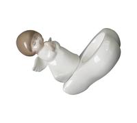 REITINGE Artistic Ceramic Praying Angelic Statue Tealight Holders with Stable Base for Meditations Space and Dining Table Artistic Ceramic Angelic Stand