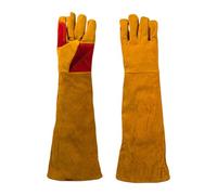 REITINGE Breathable Thick Work Gloves Hand Protections From Welder Cutting Leather Welding Gloves Flame Resistant Long Sleeve