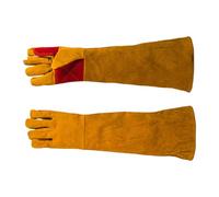 REITINGE Breathable Thick Work Gloves Hand Protections From Welder Cutting Leather Welding Gloves Flame Resistant Long Sleeve