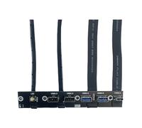 REITINGE Computer Front Expansion Bracket 5 USB Port 20G Type C LED Control Switches for PC Case Desktop Accessories PC Front Bracket with LED Switches