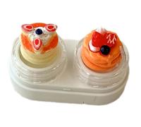 REITINGE Cupcake Lid Lenses Box with Drawer Designs and Wearing Tool Kits Contacts Lens Case for Safe Lens Management Lens Holder
