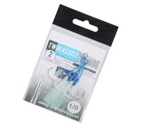 REITINGE Dancing Stingers Jigging Lures Replacement Slow Fall Jigs Fishing Hook Double Fishing Assist Hooks with Teasers 2 Pack Jigging Assist Hooks