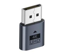 REITINGE DisplayPort Display Emulator EDID Emulator Plug 4K for Professional Designers Programmers Miniature/Display Port Option Multiple Monitors Link