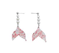 REITINGE Earring,1 Pair Geometric Five-Pointed Star Love Earrings Advanced Anti-sensitive Front and Back Smooth Fashion Simple Ear Hooks