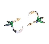 REITINGE Earring,Unique Hummingbird Earrings Studs with Water Drop Designs Sturdy Alloy Fashion Ear Clips for Party Stylish Outfits