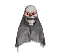 REITINGE Eerie Hanging Specter Ornament Grisly Skull Head Wall Halloween Decorations For Outdoor Parties Holiday Themed
