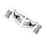 REITINGE Eerie Horror Lip Body Art Sticker User friendly Faux For Costume Parties Long Time Face Decoration