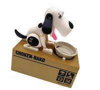 REITINGE Electric Dog Piggy Banks Money Saving Box Automatic Stealing Coin Robotic Munching Ornament Christmas Birthday Gift Automatic Stealing Coin Banks