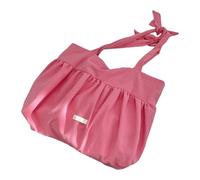 REITINGE Fashionable Korean Styles Canvas Shoulder Bag Casual Handbag Underarm Purse with Unique Tie Strap And Spacious Interior