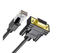 REITINGE Flexible PVC RJ45 to DB9Pin Cable 4.92Ft for Networking Management and Maintenance Fast Speed Ethernet Console Cable for Routers