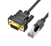 REITINGE Flexible PVC RJ45 to DB9Pin Cable 4.92Ft for Networking Management and Maintenance Fast Speed Ethernet Console Cable for Routers
