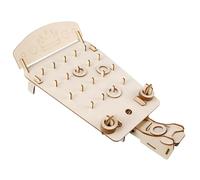 REITINGE Fun Wood Elastic Hoop Projector Toy Classroom Interaction Gadgets Wood Texture for Teaching Basic Mechanics Rules Stem Education Supplies