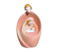 REITINGE Miniature Abstract Nativity Scene Figurines Statue Collectible for Tabletop Mantels Display Abstract Holy Family Nativity Statue Catholic Christmas Indoor Decoration