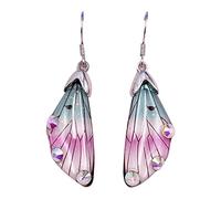 REITINGE Multiple Fantasy Rhinestones Cicada Earrings Fairy Butterfly Gradient Rainbow Long Dangle Earrings