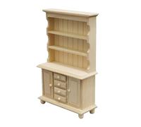 REITINGE Practical 1 12 Scale Miniature Dollhouses Accessories Sturdy Wood Three Layers Bookcase Display Case for Kids Playing Kids Room Decoration