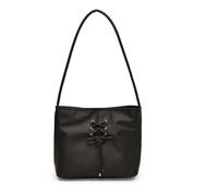 REITINGE PU Leather Underarm Bag for Women Girls Bows Shoulder Bags Large Capacity Bucket Bag Korean Styles Bowknot Armpit Bags