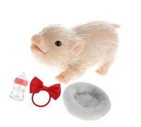 REITINGE Silicone Reborns Pet Pigs Educational Toy for Children Sensory Development Early Learning Parenting Game Life Like Toy Reborns Toy for Kids