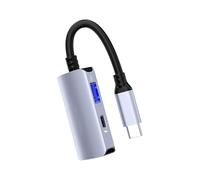 REITINGE Universally USB C Hub Featuring USB a and C Port for Data Transfer and PD65W Fast Charging for Displays Glasses USB C to USB C Adapters