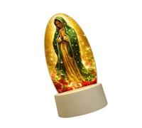 REITINGE Virgin Atmospheres Light Prayer Night Lamp USB Powered Warm Light for Home and Room Decoration Easy to Use Acrylic Virgin Atmospheres Light Home Decoration Lamp USB Powered Enduring