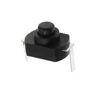 REIUAFWYGV 10pc Flashlight switch 12 * 8MM Push Button Switch On Off 1208YD Self Locking For Torch DC 30V 1A Black