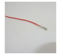 REIUAFWYGV 10Pcs 6.3mm Female Spade Crimp Terminals Wire 15CM 16AWG 1.5mm2(Red Male)