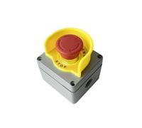 REIUAFWYGV 1P 22mm Emergency Stop Reset Momentary Push Button With Aluminun Shell For Lift Elevator Control