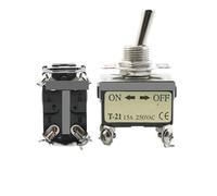 REIUAFWYGV 1pc T-21BS Toggle switch Swing switch High current 250V15A Toggle switch Four-pin two-speed on/off