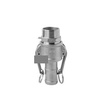 REIUAFWYGV 304 Stainless Steel 1/2" 3/4" 1" 2" 5" Female Male Camlock Fitting Adapter Barb Quick Disconnect for Hose Pump A-F(C and F Type,G5)