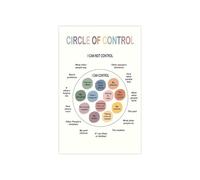 REIUAFWYGV Executive Decision Matrix Poster Circle of Control Concern Influence for Strategic Planning Resource Allocation Office Chart