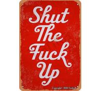 REIUAFWYGV Keep It Down Tin Sign Vintage Sarcastic 8 X 12 in