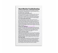 REIUAFWYGV Science Wall-Art Heart Infographic Poster Cardiovascular System Chart Canvas Print for Home Office Study Classroom Decor(Unframed,08x12inch(20x30cm))