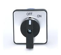 REIUAFWYGV SZW26/LW26-20 20A 660V ON Off 2 Positions 1 P 4 Screws Rotary Changeover Cam Switch 64X64mm 48X48 mm Panel(C02.1 Off ON 48X48mm)