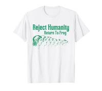 Reject Humanity Return To Frog - Funny & Vintage Frog Meme T-Shirt