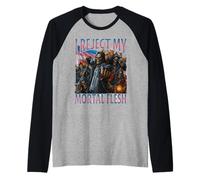 Reject My Mortal Flesh Funny Trans Joke Transgender Bootleg Raglan Baseball Tee