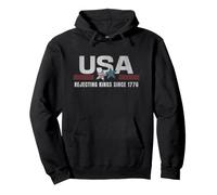 Rejecting Kings Since 1776, No Kings In America, Democracy Pullover Hoodie