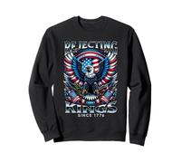 Rejecting Kings Since 1776 Patriotic USA Flag 4th of July Sweatshirt