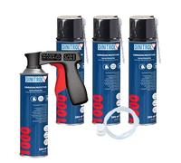 REJEL DINITROL 1000 CLEAR CAVITY WAX 4 x 500ml + EXTENSION NOZZLE + CANGUN