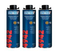 REJEL DINITROL 4942 UNDERBODY WAX (BROWN) 3 x 1 Litre CANS (with Schutz style screw cap)