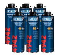 REJEL DINITROL 4942 UNDERBODY WAX (BROWN) 6 x 1 Litre CANS (with Schutz style screw cap)